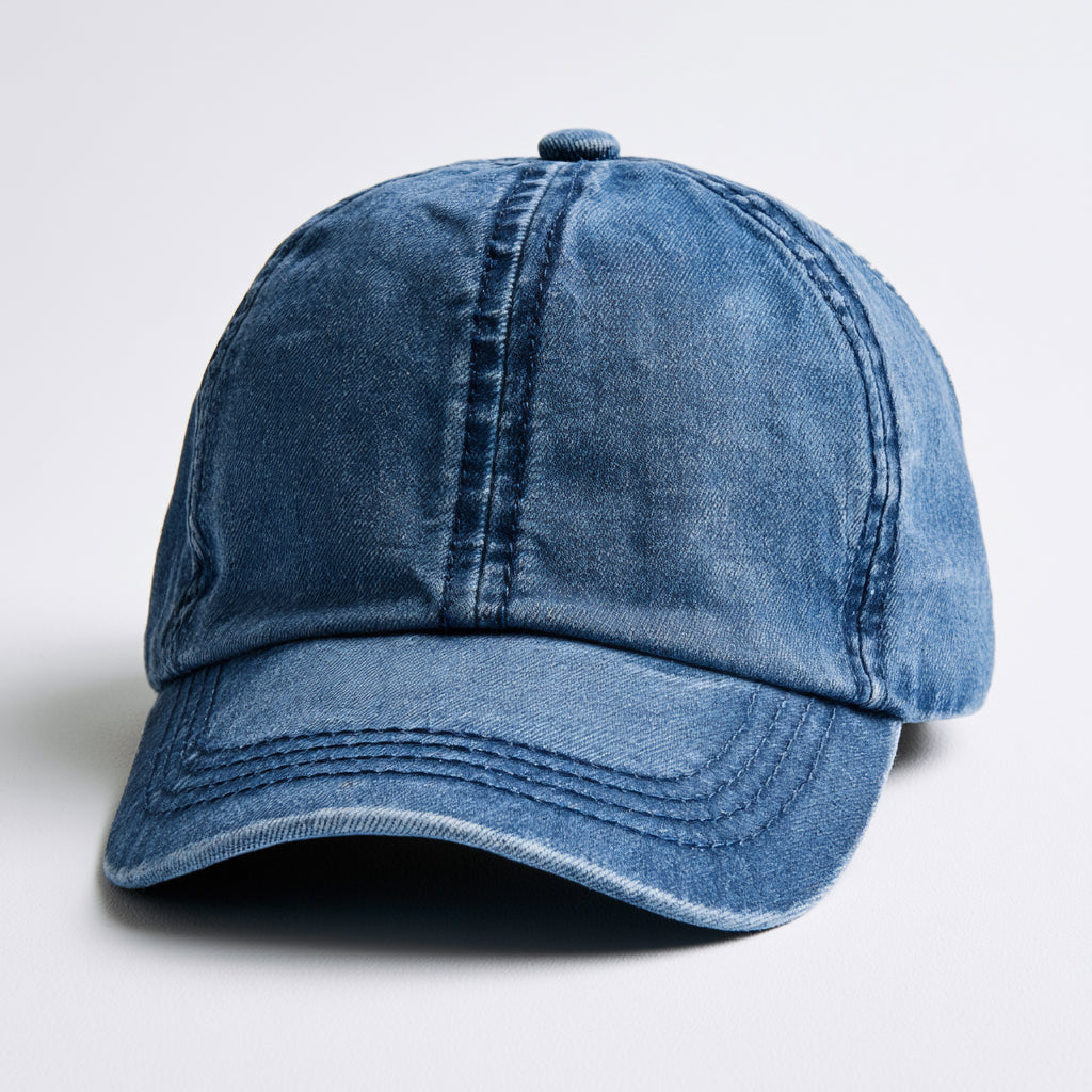 Cappellini da baseball-Cotone-28 x 18 x 12 cm-Blu denim-Vintage