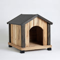 Cucce per cani - legno - 88x74x82 cm - naturale-antracite - rustico da esterno