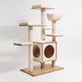Mobili per gatti-Sisal-Legno ingegnerizzato-Tessuto-72x55x130 cm-Beige-Naturale-moderno funzionale