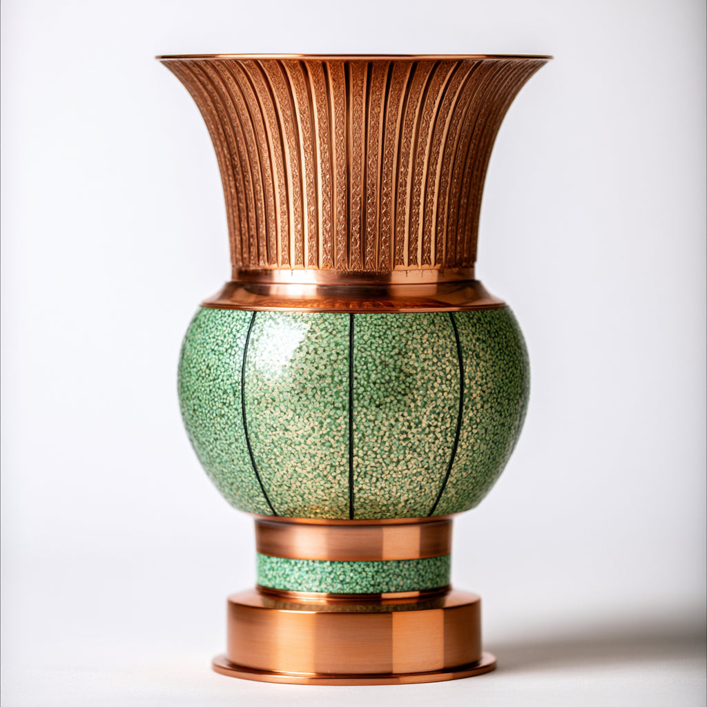 Vasi-Rame-Ceramica-22 x 22 x 36 cm-Rame-Verde-Classico