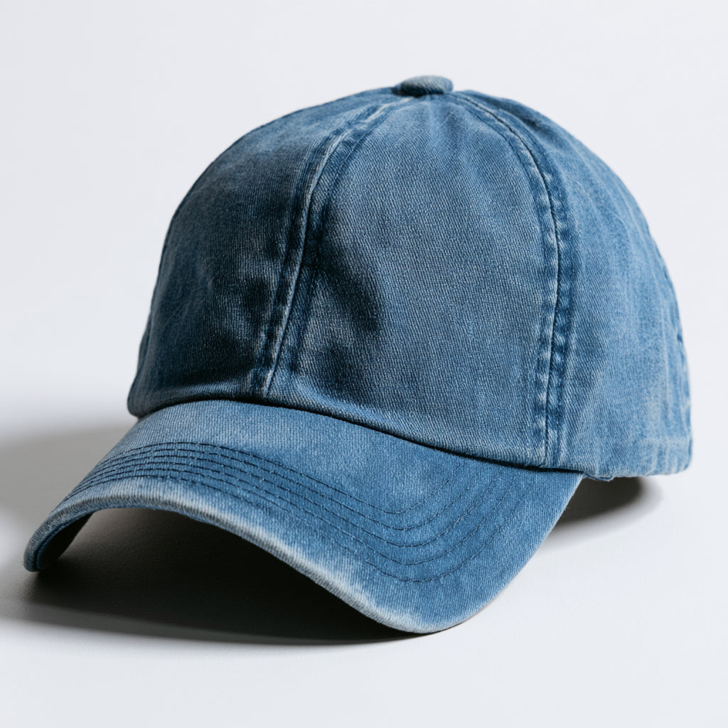 Cappellini da baseball-Cotone-29 x 19 x 12 cm-Blu denim-Vintage
