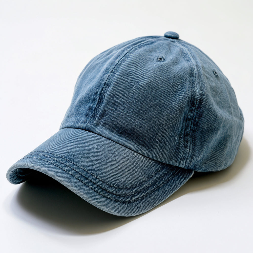 Cappellini da baseball-Cotone-30 x 19 x 13 cm-Blu denim-Vintage