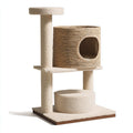 Mobili per gatti-Sisal-Legno ingegnerizzato-Tessuto-55x45x92 cm-Beige-Marrone-moderno funzionale